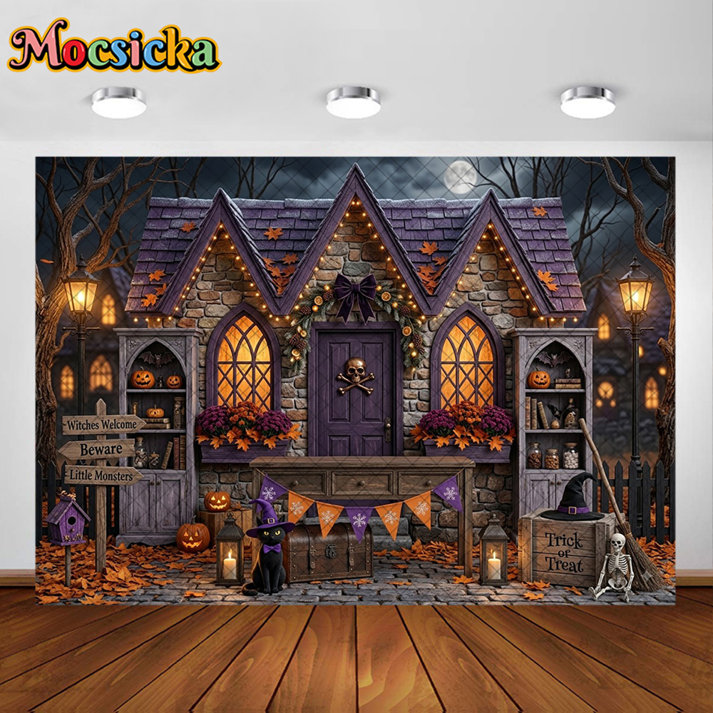 Photography Trick - Fundo Fotográfico Mocsicka para Halloween, Decoração