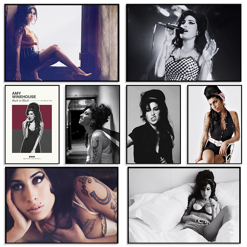 Photography Poster - Pôster de fotografia de cantora britânica,