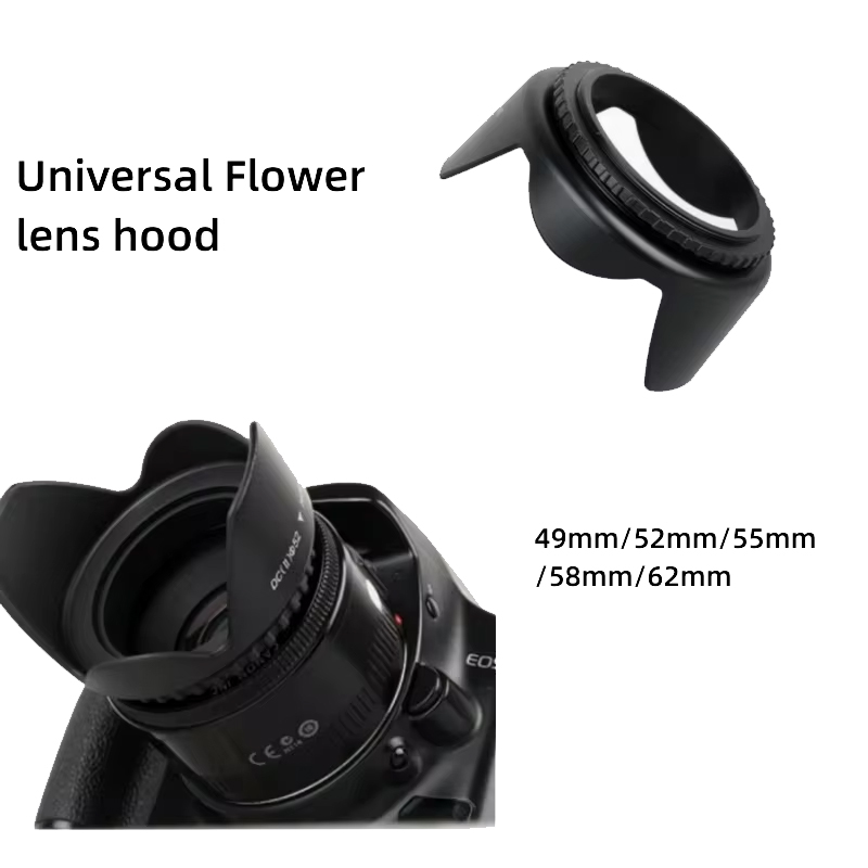 49mm 52mm 55mm 58mm 62mm 67mm  - Lens Hood Petal avaliação e preço