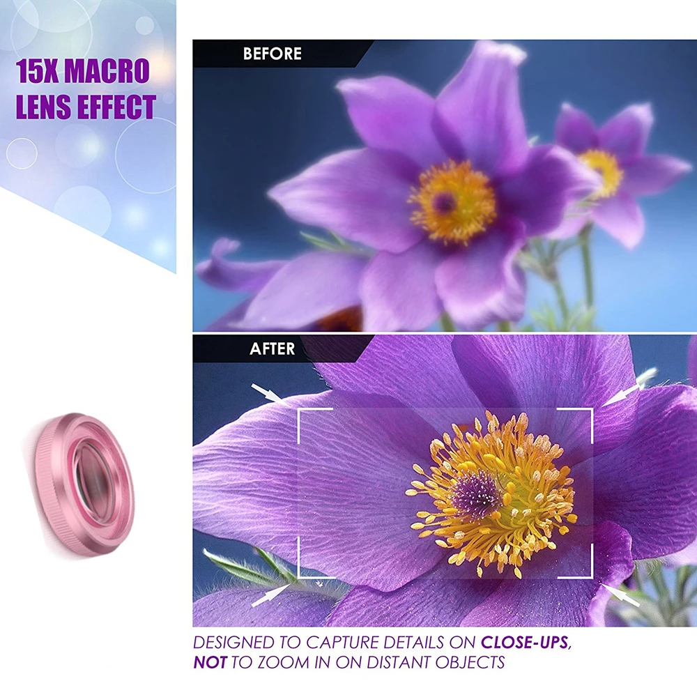 Lente macro 15x 4k hd, fotogra - Photography Trick avaliação e preço